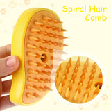Steamy Cat Brush, 2024 New 4 in 1 Multifunctional Cat Steamy Brush, Self Cleaning Steam Cat Brush for Massage steamy