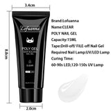 Poly Nail Extension Gel- Clear #02 |15ML