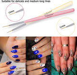 5Pcs Nail Art Painting Liner Brushes set- 7/9/11/15/20mm