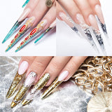 Nail Glue for Fake Nails Tips-6pcs+3Pcs Nail Files